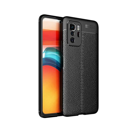 Forzacase Xiaomi Poco X3 GT ile uyumlu Deri Effect Serisi Silikon Kılıf