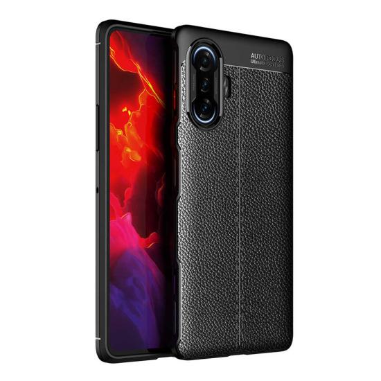 Forzacase Xiaomi Redmi K40 Gaming / Poco F3 GT ile uyumlu Deri Effect Serisi Silikon Kılıf