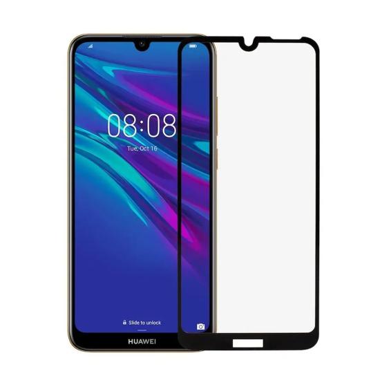 Forzacase Huawei Y6 2019 / Honor 8A uyumlu Çerçeveli Tam Kaplayan Temperli Ekran Koruyucu - FC003