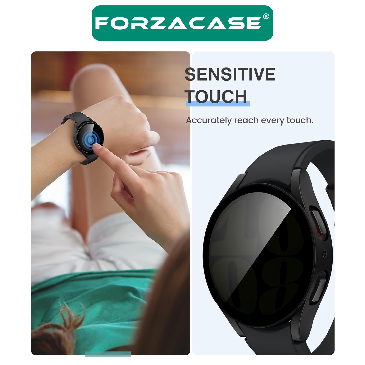 Forzacase%20Samsung%20Galaxy%20Watch%206%2044%20mm%20uyumlu%20Privacy%20Hayalet%20Ekran%20Korumalı%20Sert%20Rubber%20Kılıf%20FC675