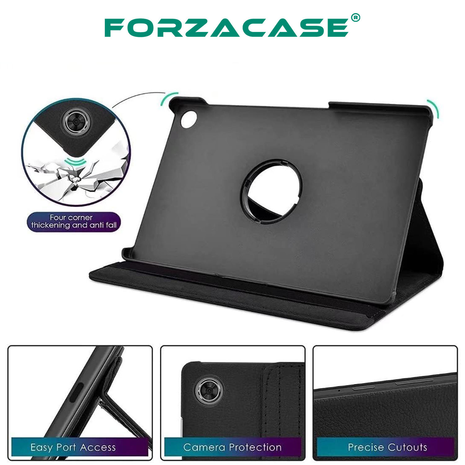 Forzacase%20Lenovo%20Tab%20M10%203.Nesil%2010.1%20inch%20TB328FU%20için%20360%20Derece%20Döner%20Standlı%20Kılıf%20-%20FC012