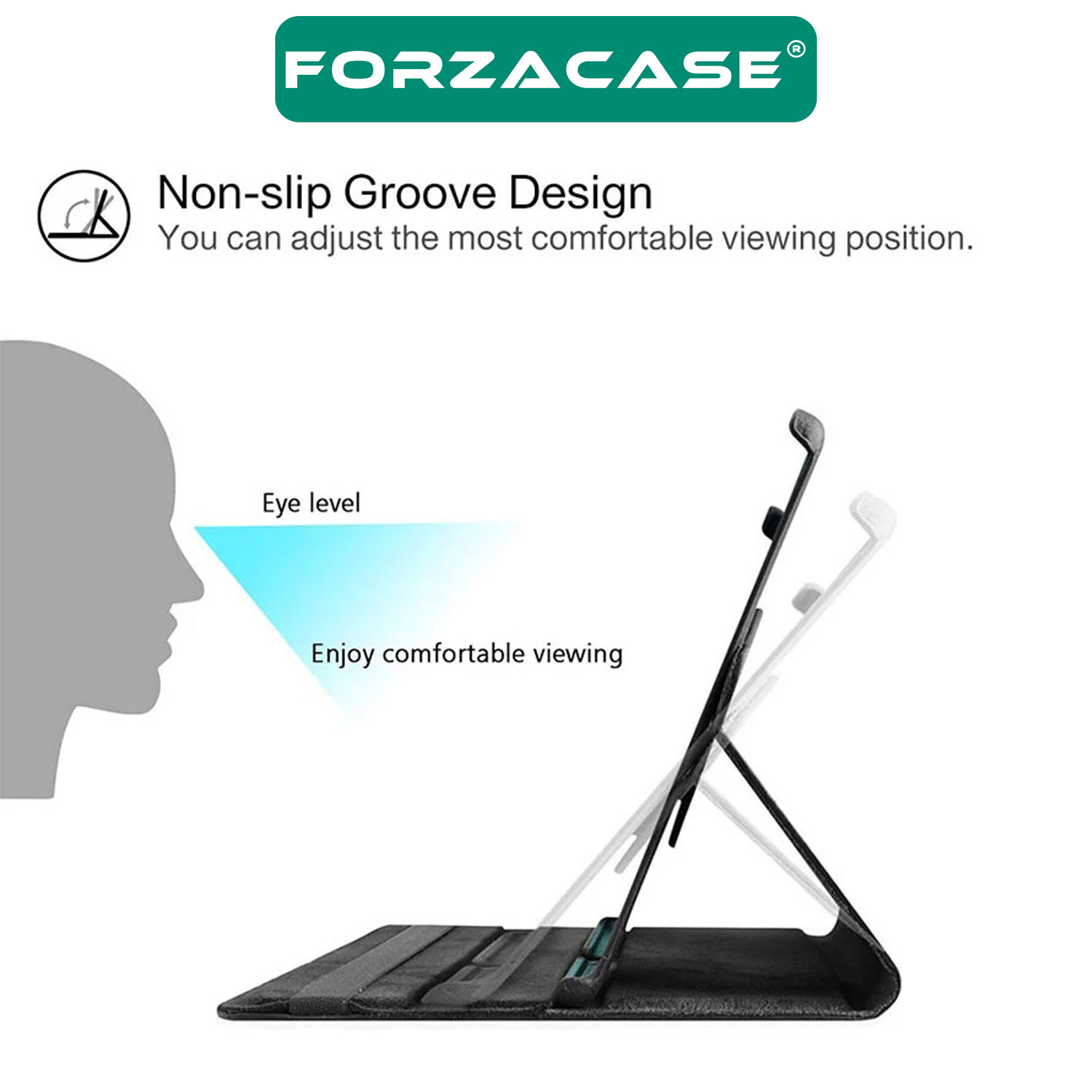 Forzacase%20Samsung%20Tab%20S9%20FE%20ile%20uyumlu%20360%20Derece%20Döner%20Standlı%20Kılıf%20+%20Temperli%20Kırılmaz%20Cam%20FC012