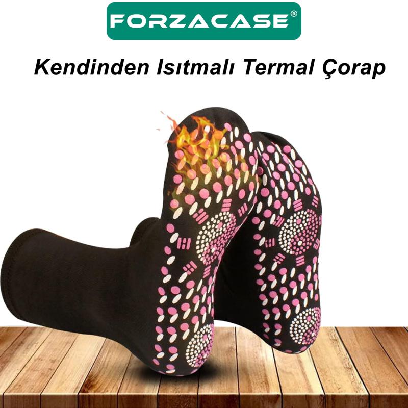 Forzacase%20Unisex%2038-44%20beden%20Kendinden%20Isıtmalı%20Ayak%20Masajlı%20Termal%20Çorap%20%20-%20FC322