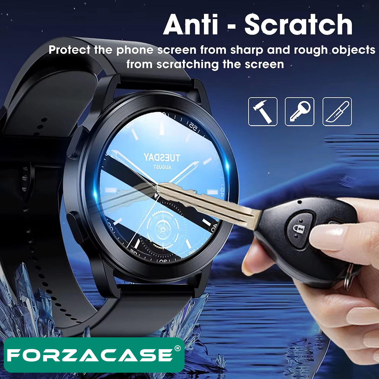 Forzacase%20Xiaomi%20Watch%20S3%20için%20Çerçeveli%20Tam%20Kaplayan%203D%20Pet%20Ekran%20Koruyucu%20Film%20-%20FC016