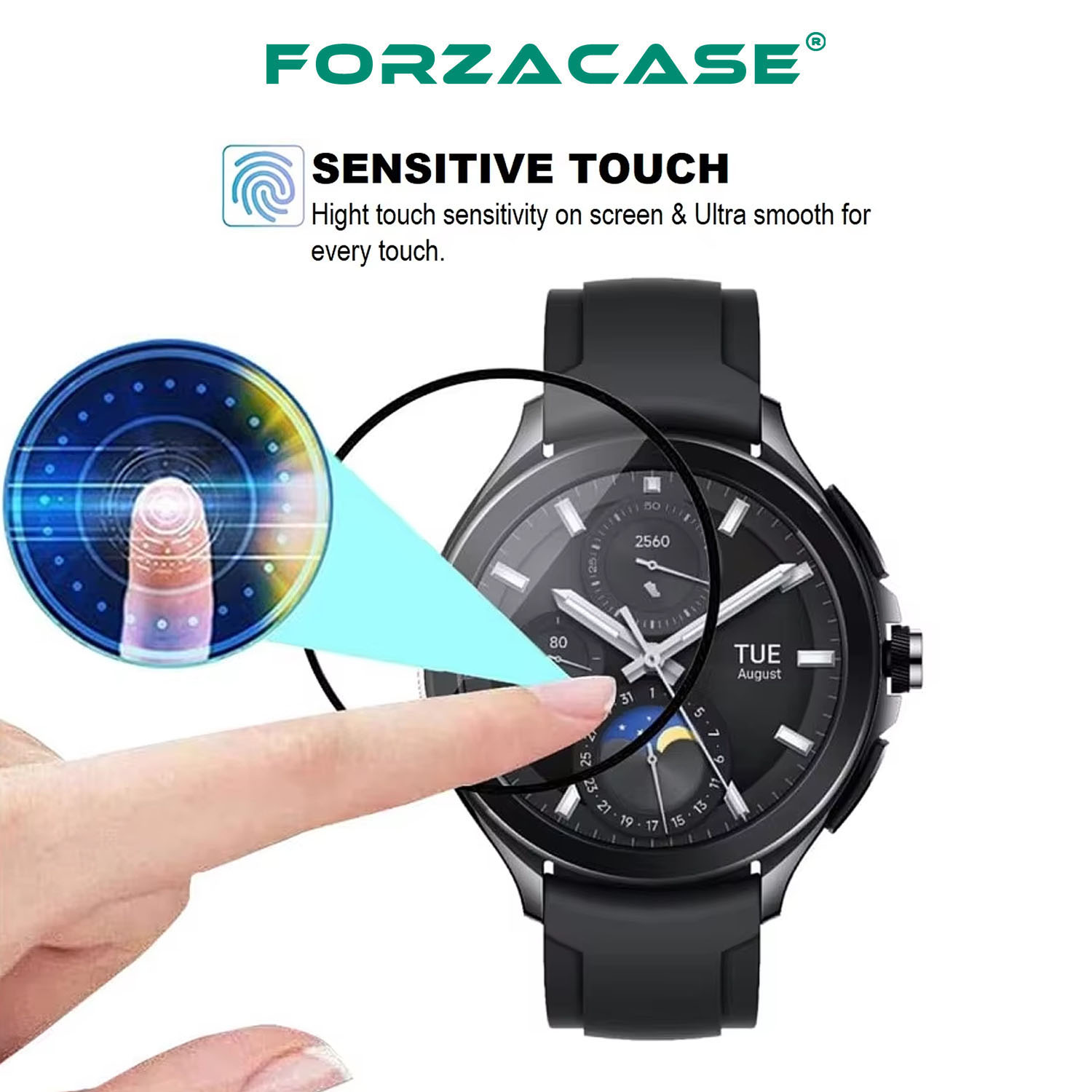 Forzacase%20Xiaomi%20Watch%202%20Pro%20için%20Çerçeveli%20Tam%20Kaplayan%203D%20Pet%20Ekran%20Koruyucu%20Film%20-%20FC016