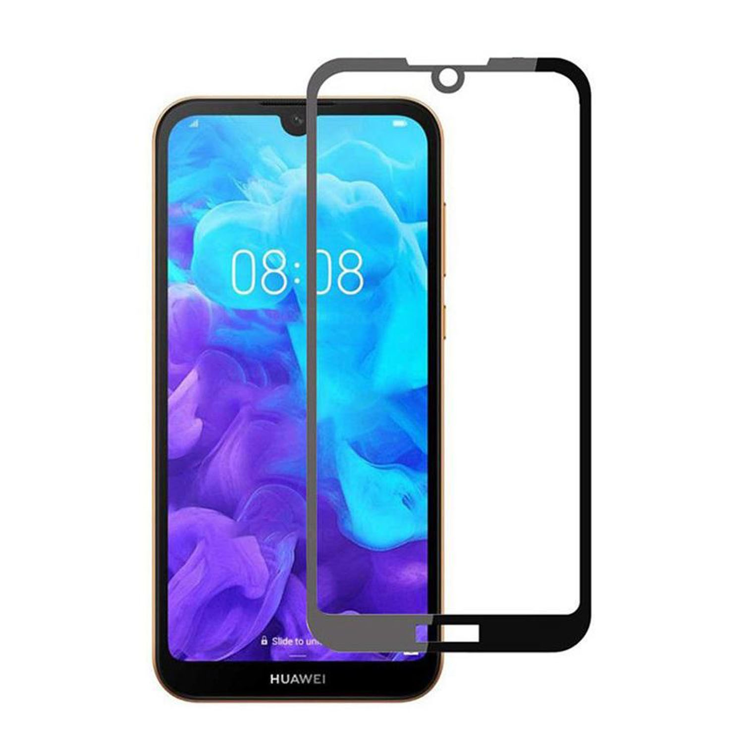 Forzacase%20Huawei%20Y5%202019%20ile%20uyumlu%20Çerçeveli%20Tam%20Kaplayan%20Temperli%20Ekran%20Koruyucu%20-%20FC003